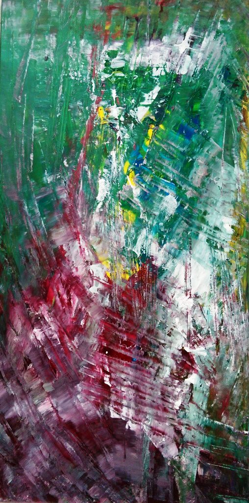 "Perennial_as_the_Grass" 100 x 200 cm Mischtechnik auf Leinwand